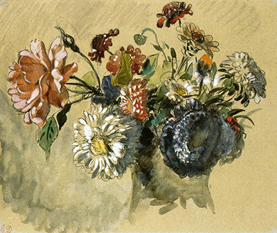 Bouquet of Flowers 1843 Eugene Delacroix